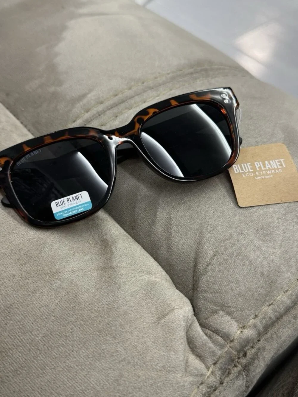 NWT Blue Planet Sunglasses AUSTYN  Tortoise Wood Temples POLARIZED BRAND NEW